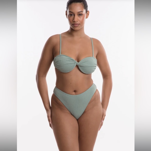 TJ Swim Elodie Top & Bottom Bikini in Sage - Picture 9 of 10